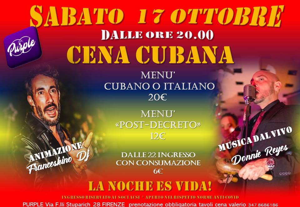 CENA ‘POST DECRETO’