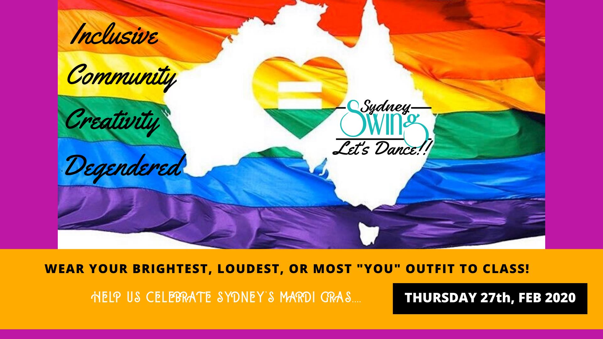 MARDI GRAS WEEK at Sydney Swing