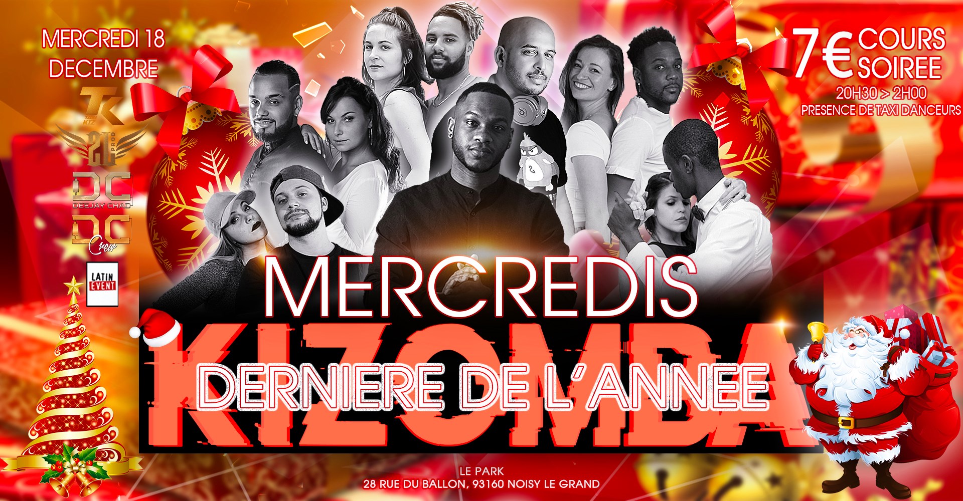 Mercredi 18 décembre Kizomba Semba Urban Lil.G & El Diablo