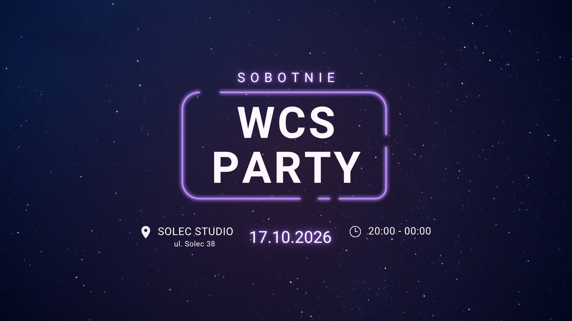 Sobotnie WCS Party