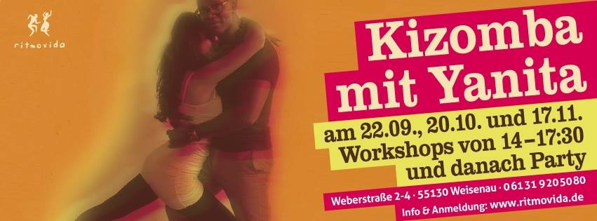 Kizomba-Workshops mit Yanita am 17. November danach Party "KizzMe com Ritmo"
