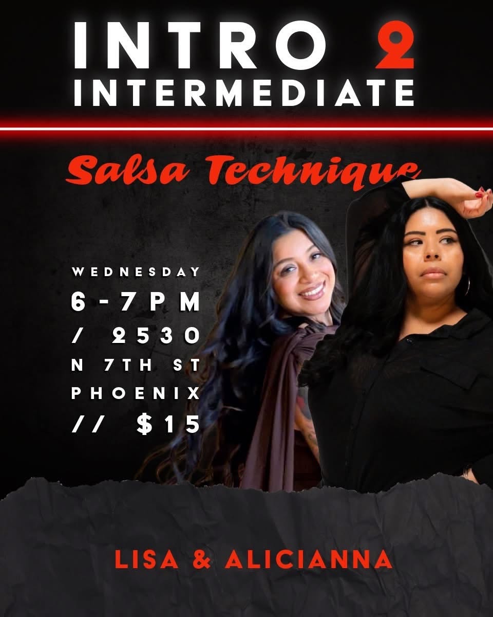 Wednesday Intermediate Salsa Technique with Lisa & Alicianna!