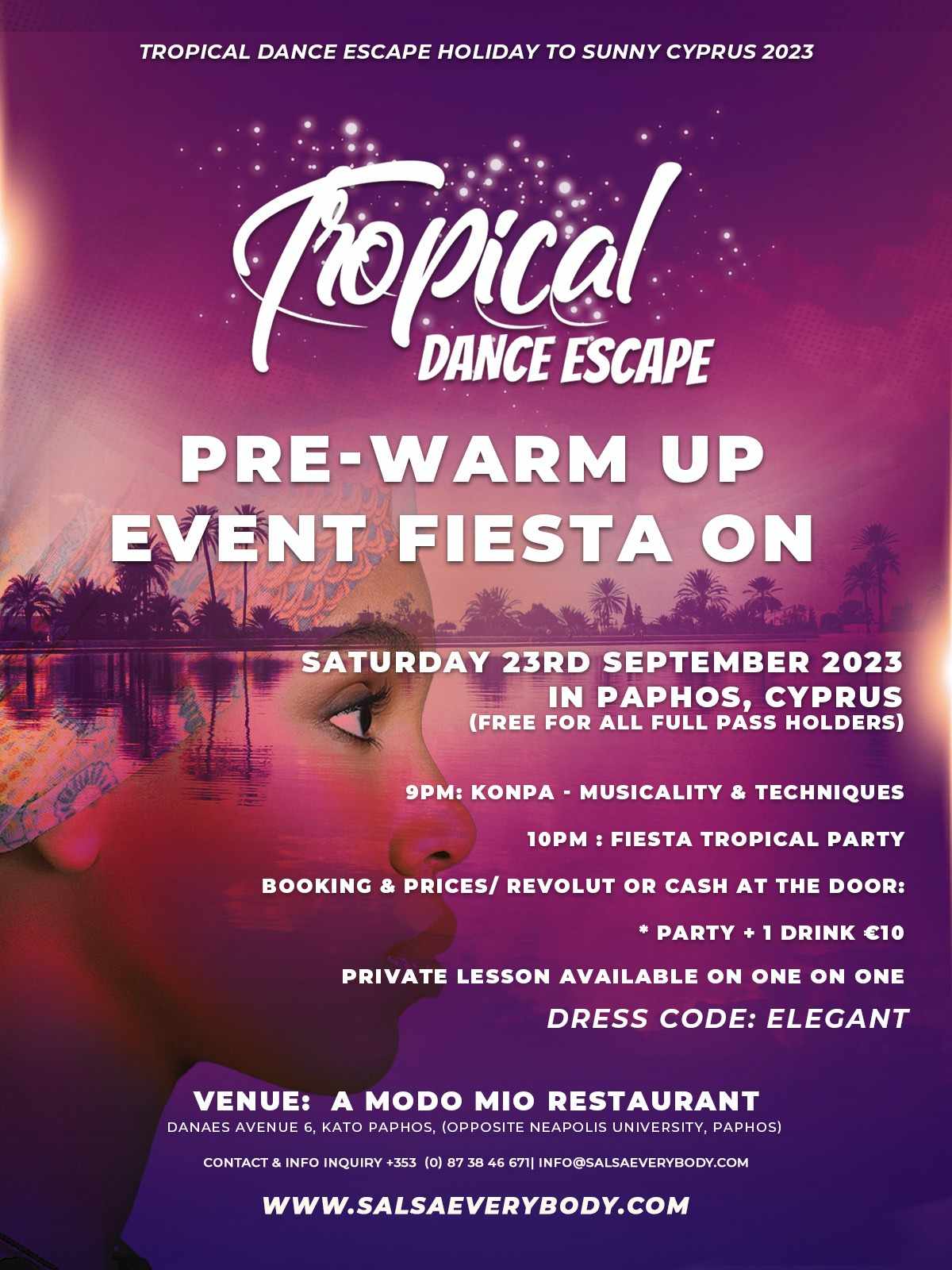 PRE-PARTY @ TROPICAL DANCE ESCAPE HOLIDAY TO CYPRUS 2023