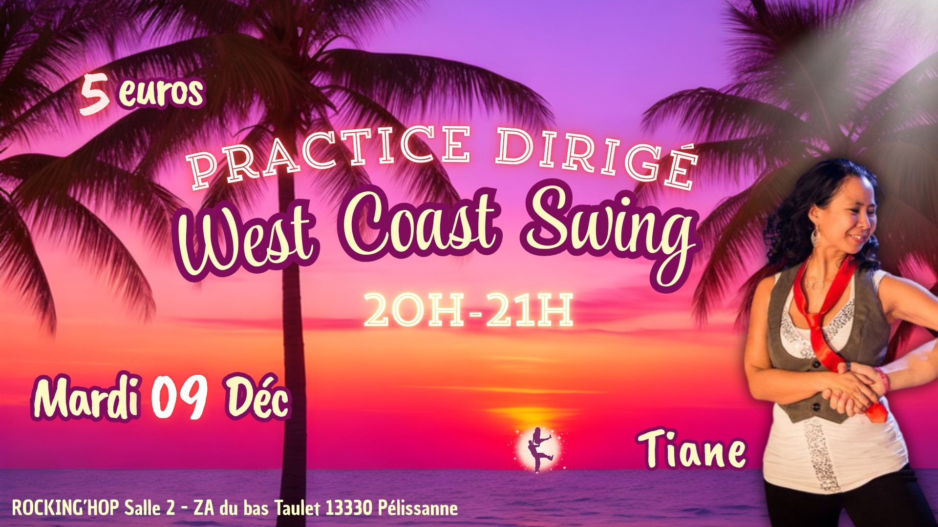 Practice dirigé West Coast Swing mardi 9 décembre (20h-21h)