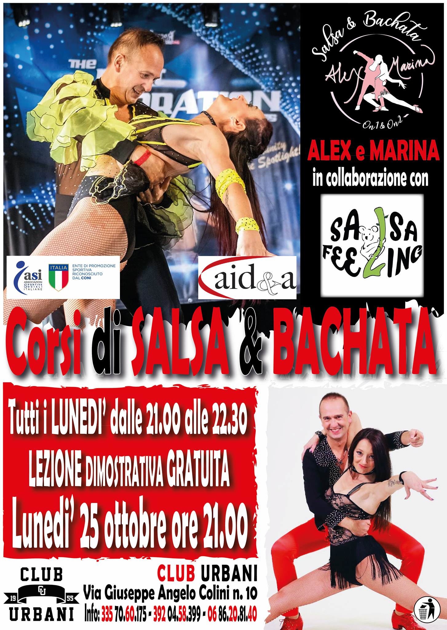 MONTESACRO CORSI DI SALSA & BACHATA CON ALEX E MARINA