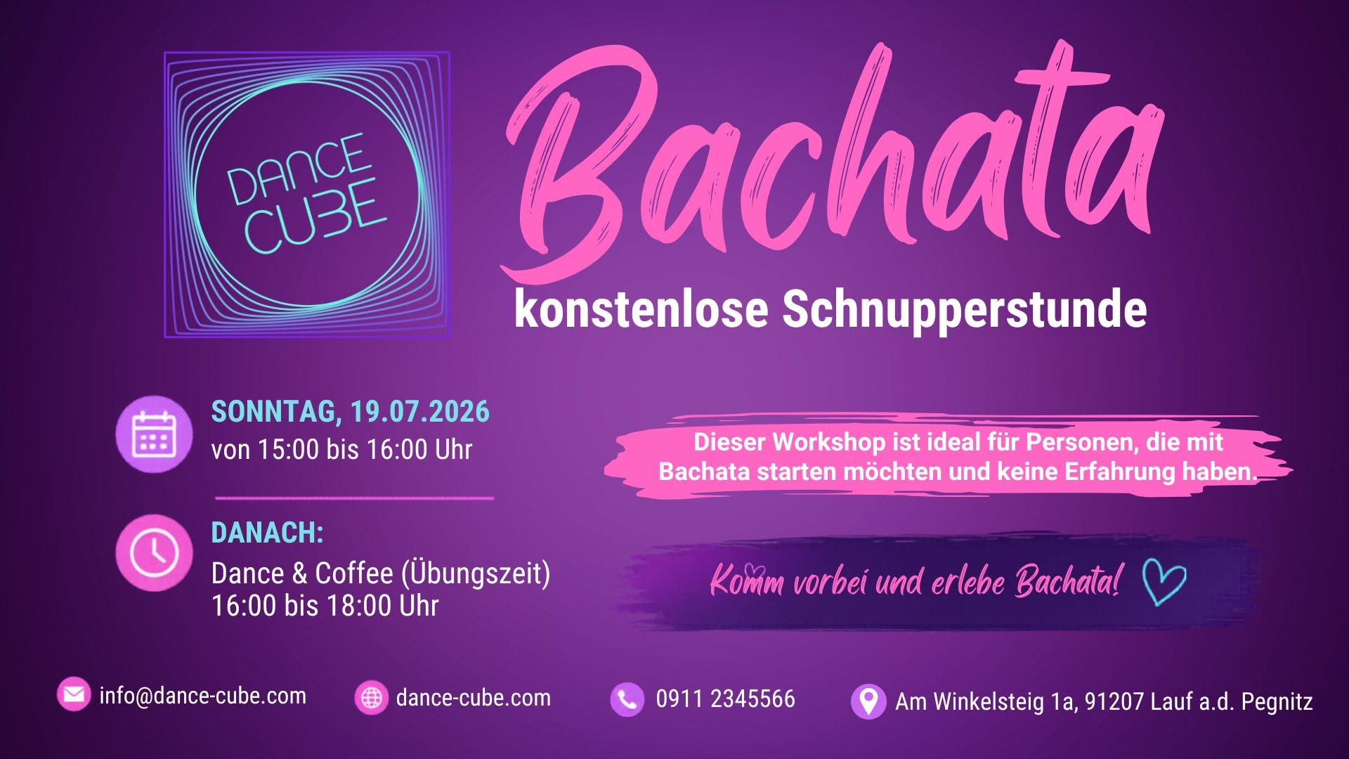 BACHATA - kostenlose Schnupperstunde