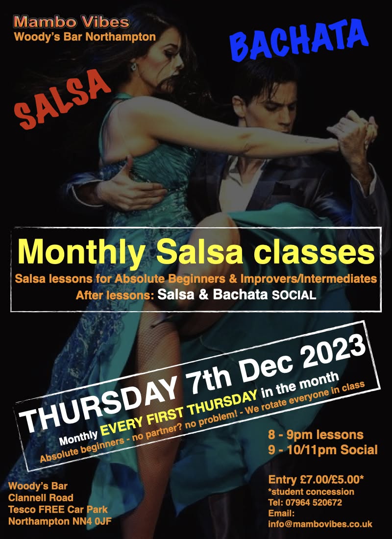 Salsa Dance lessons @ Woody's Bar Northampton