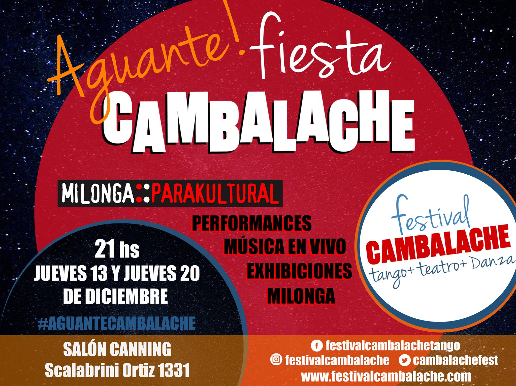 Fiesta Aguante Cambalache! Jueves 13 12
