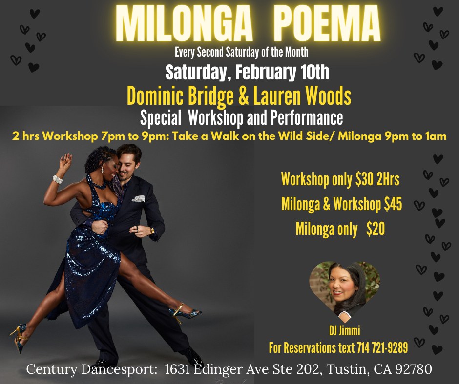 Milonga Poema Every second Saturday of the month