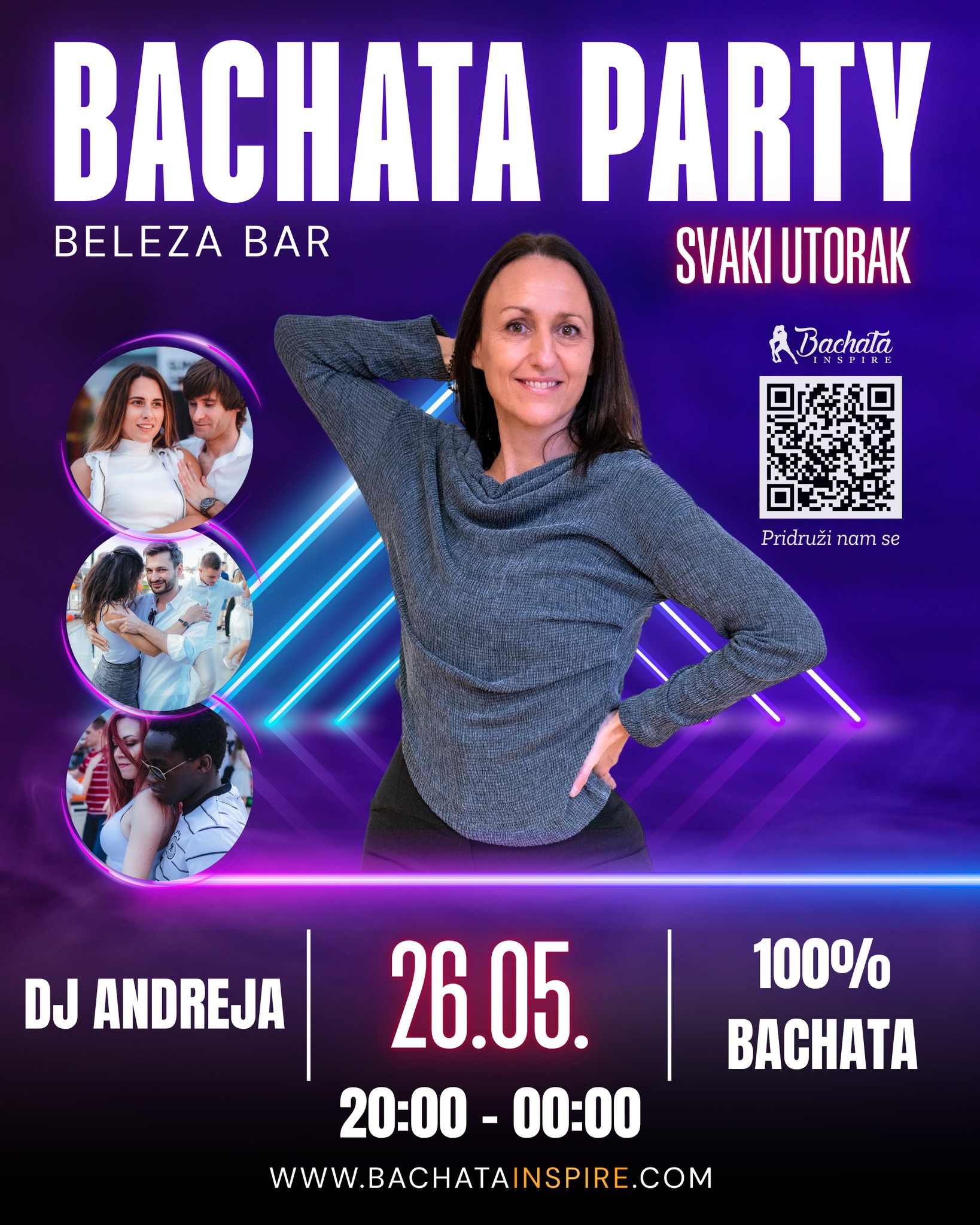 💯 Bachata Party UTORKOM 💜 26.05. Beleza Bar