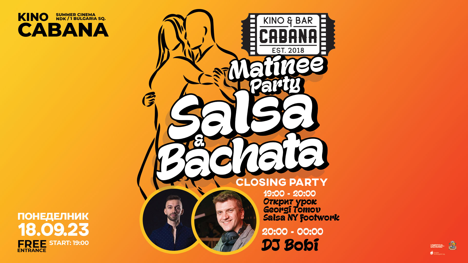 SALSA & BACHATA Matinee Party - 18 September 2023 - Free entrance!