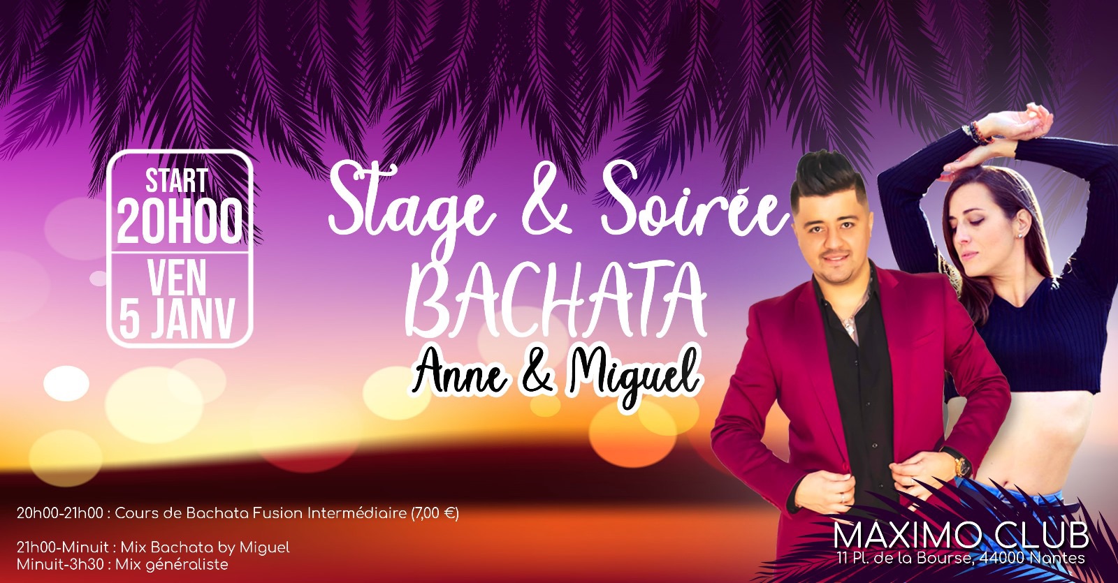 STAGE ET SOIRÉE BACHATA
