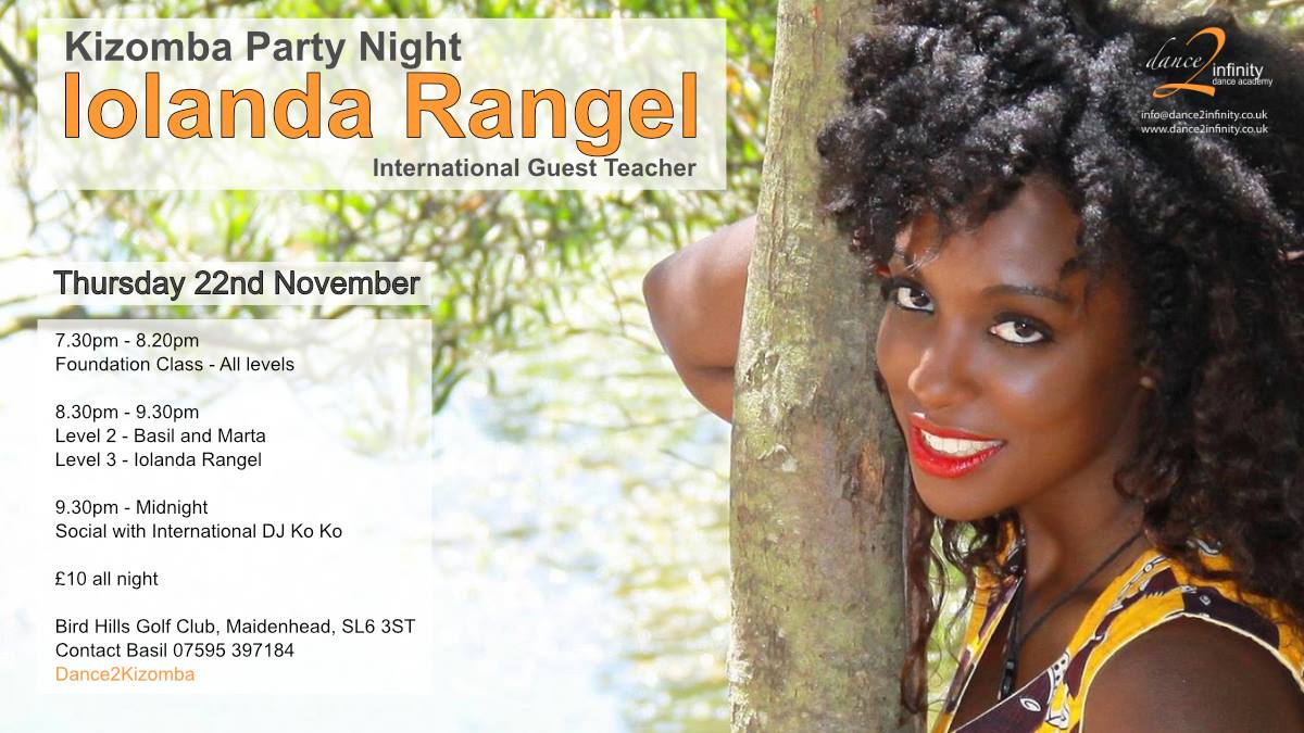 Dance2Kizomba Party with International Guest Iolanda - 22nd Nov
