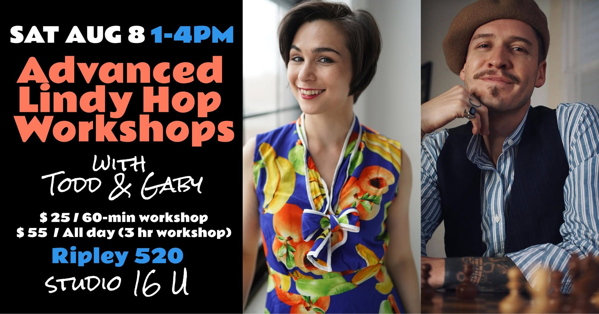 Lindy Hop Workshop with Todd & Gaby