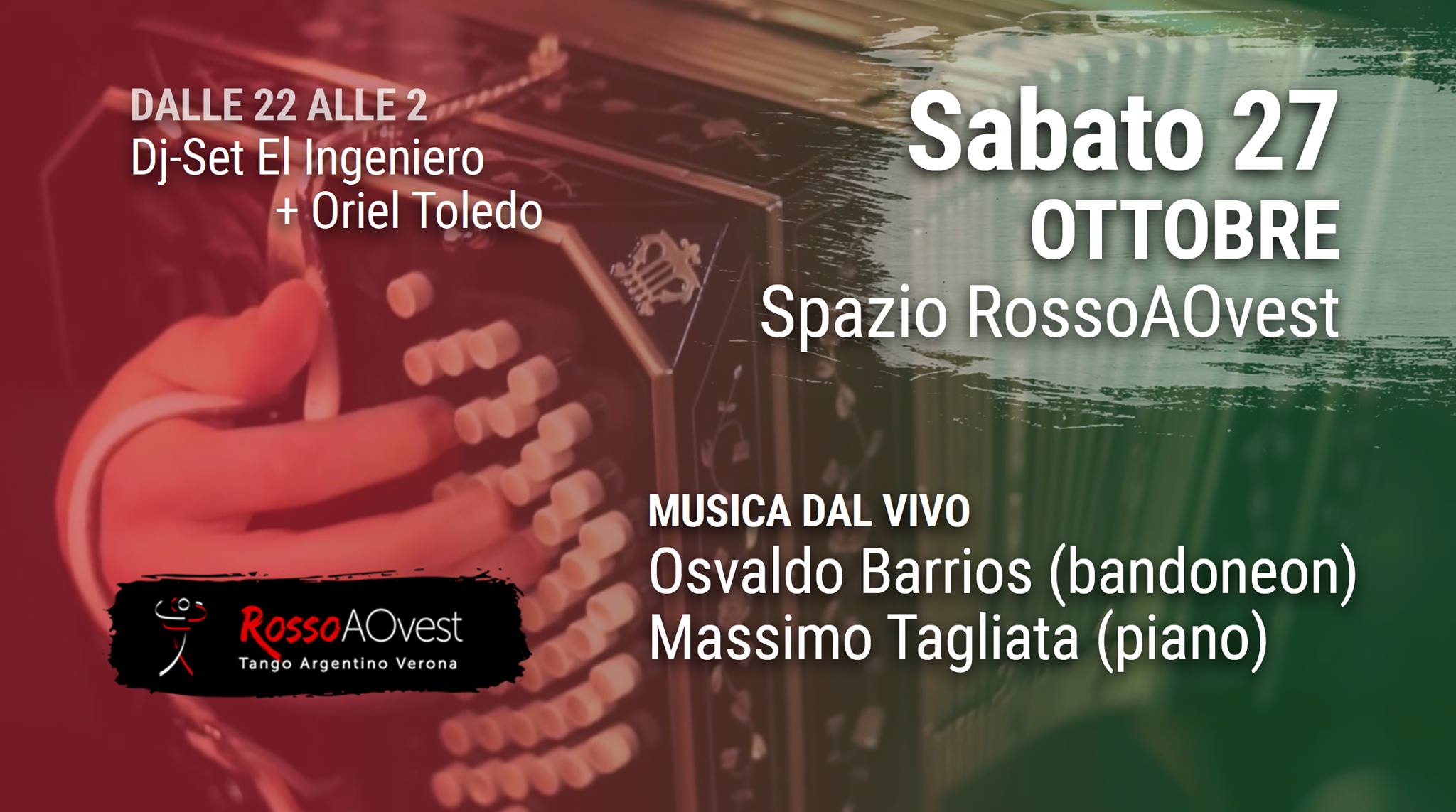 RossoAOvest Milonga con musica dal vivo !