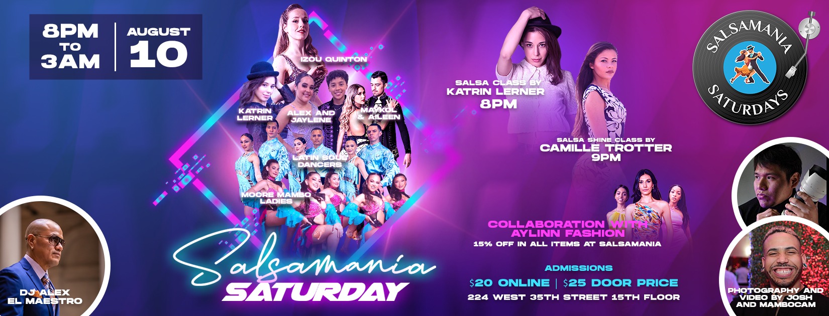 SALSAMANIA SATURDAYS AUGUST 10TH