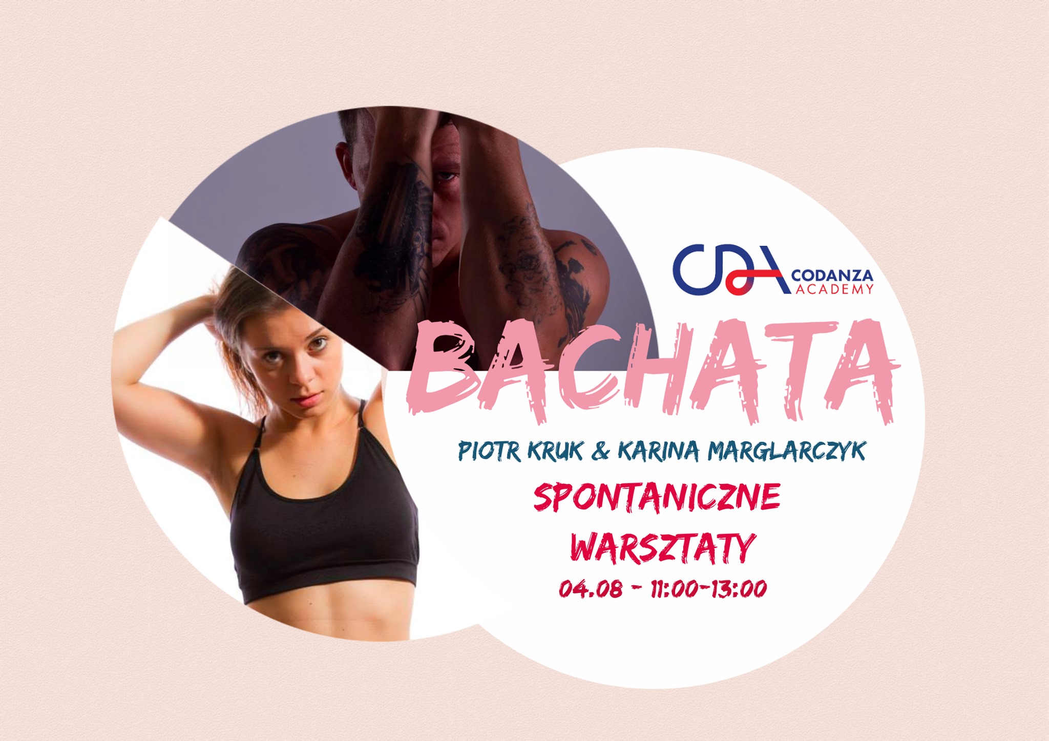 Bachata - spontaniczne warsztaty z Piotrem Krukiem i Kariną 4.08
