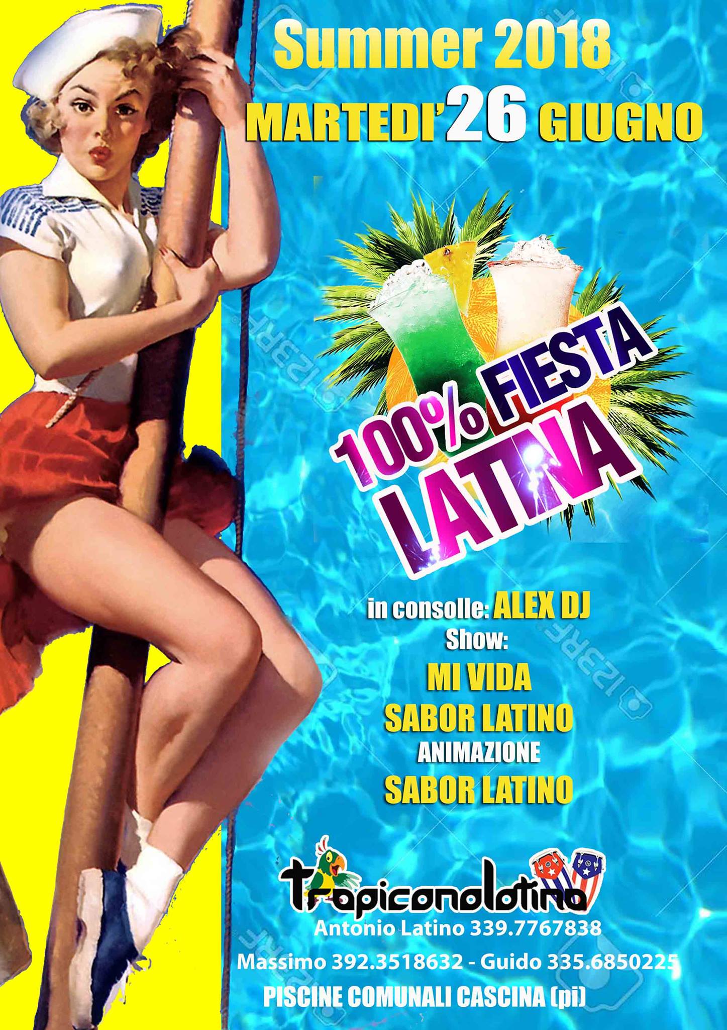 Il martedì Latino alle Piscine Cascina