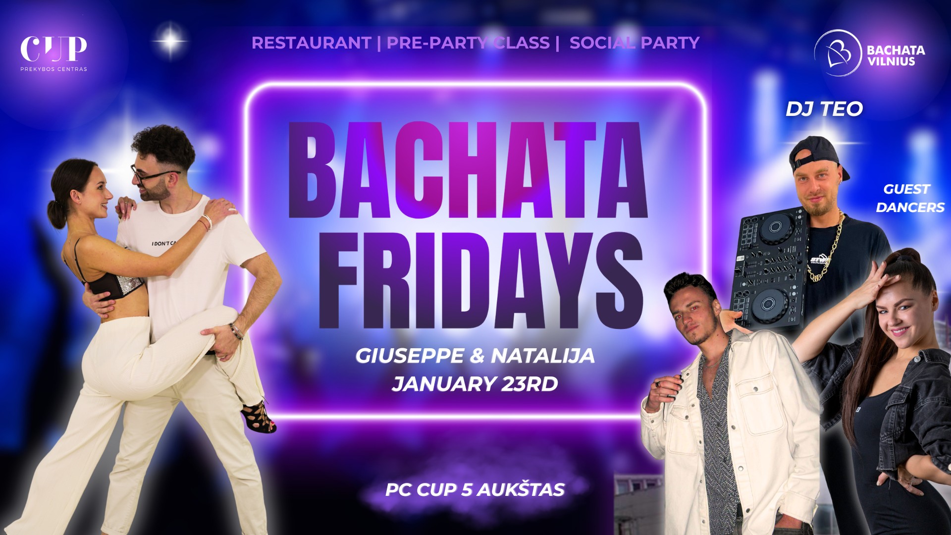 BACHATA FRIDAYS with Giuseppe & Natalija💜 PC CUP💜