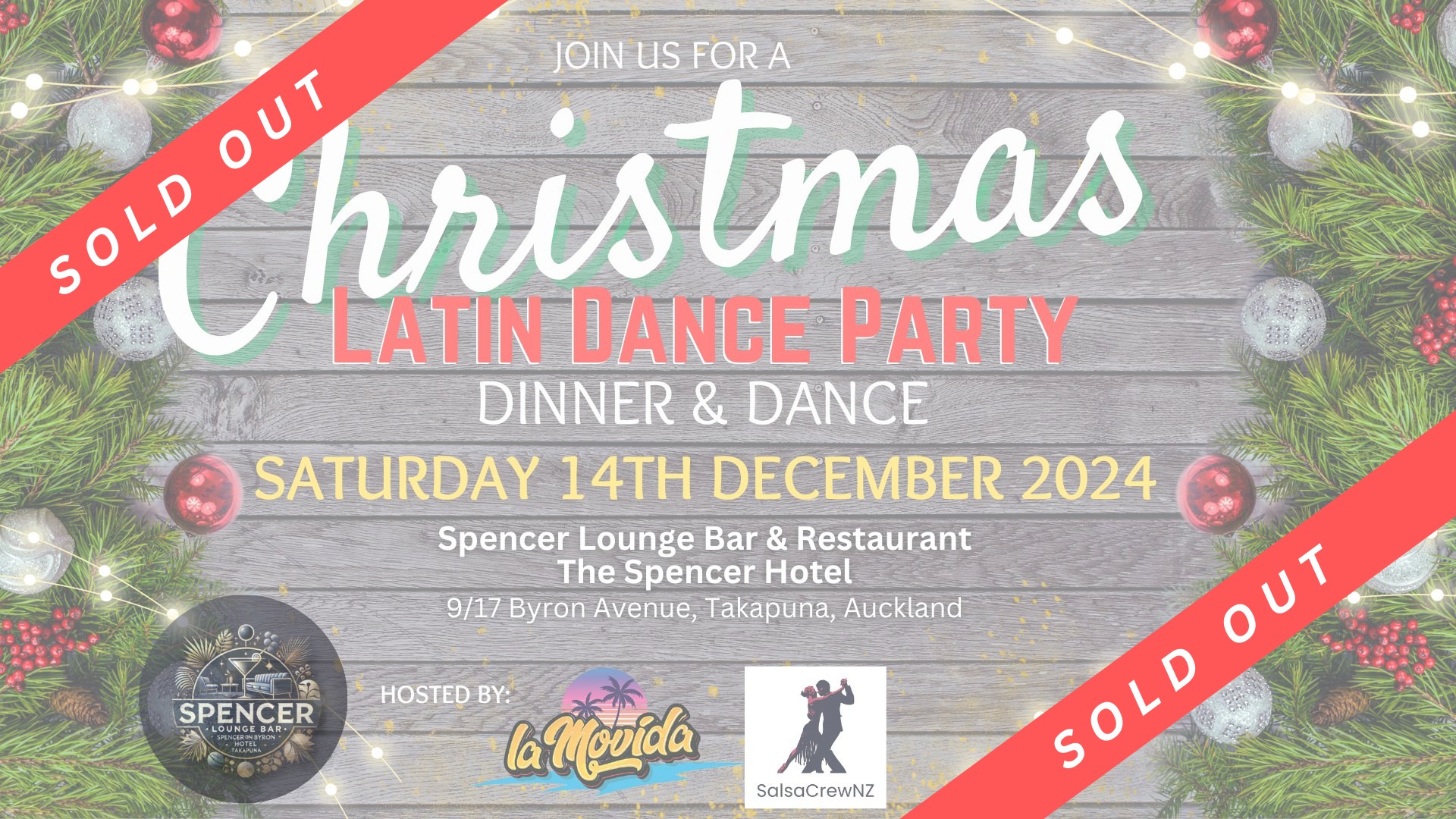 Christmas Latin Dance Party Dinner & Dance *SOLD OUT*