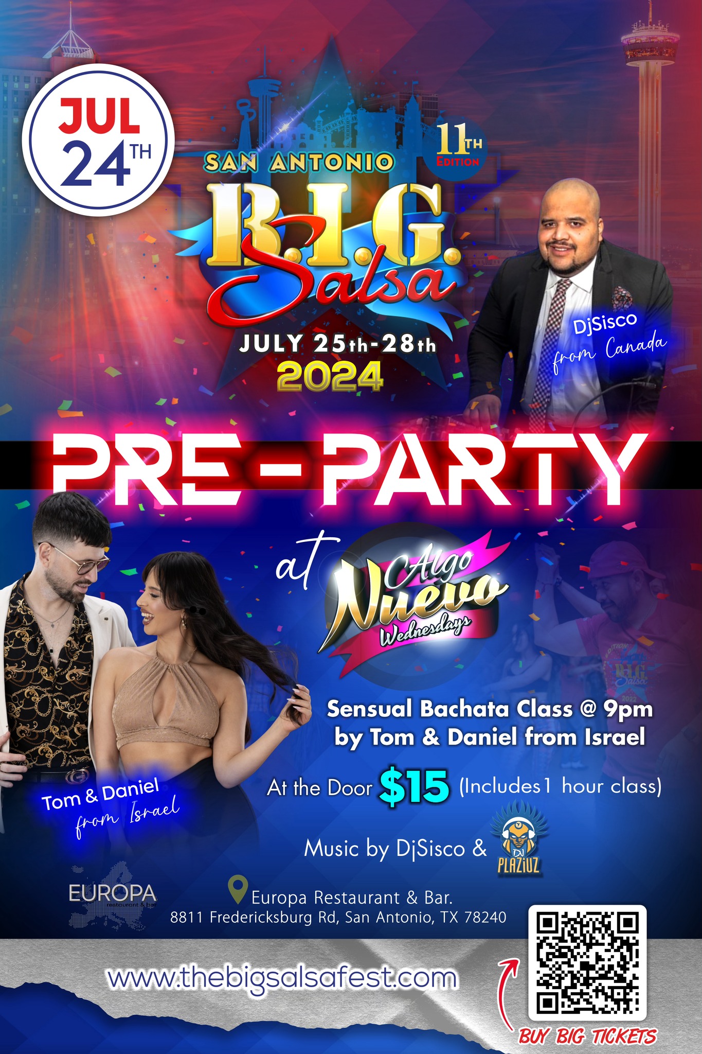 The BIG Salsa Fest PRE PARTY at ALGO NUEVO Wednesday’s!