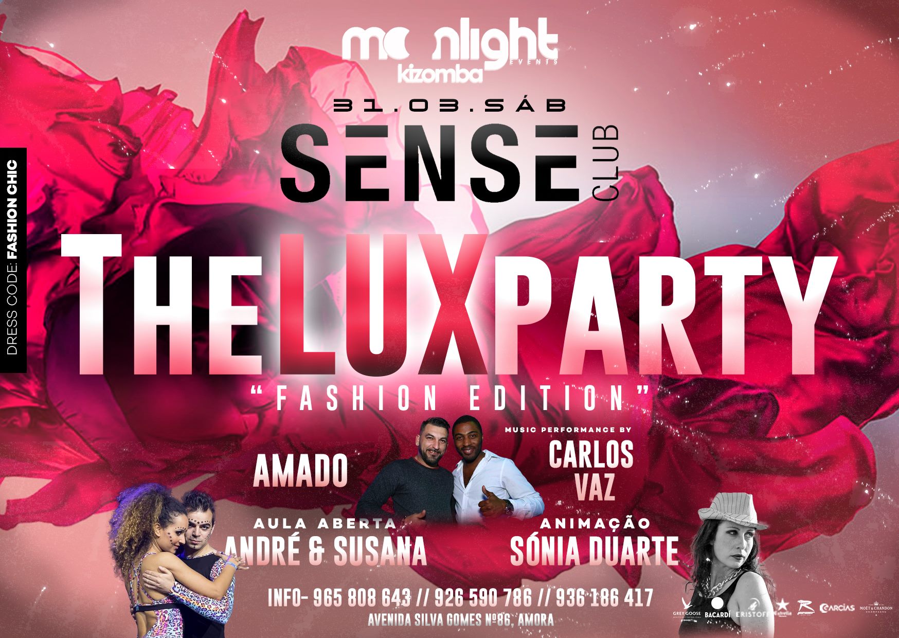 Moonlight Kizomba "The LUX Party" Fashion Edition at SENSE 31 03