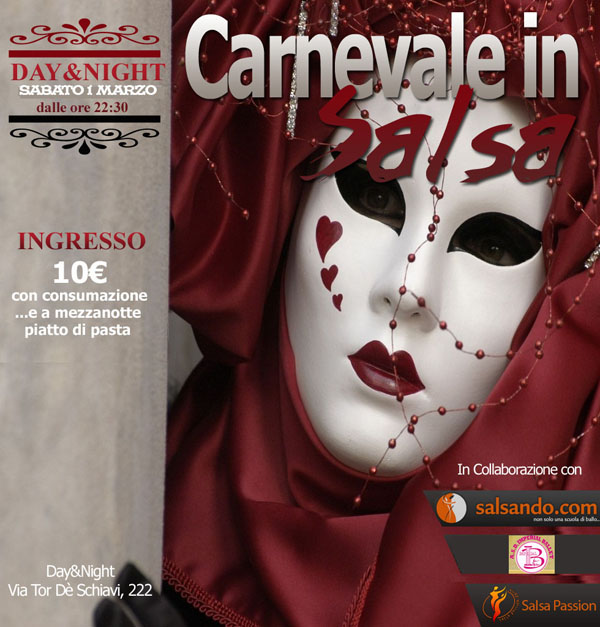 Salsando Festa di Carnevale Sabato 1 Marzo al DayNight Club