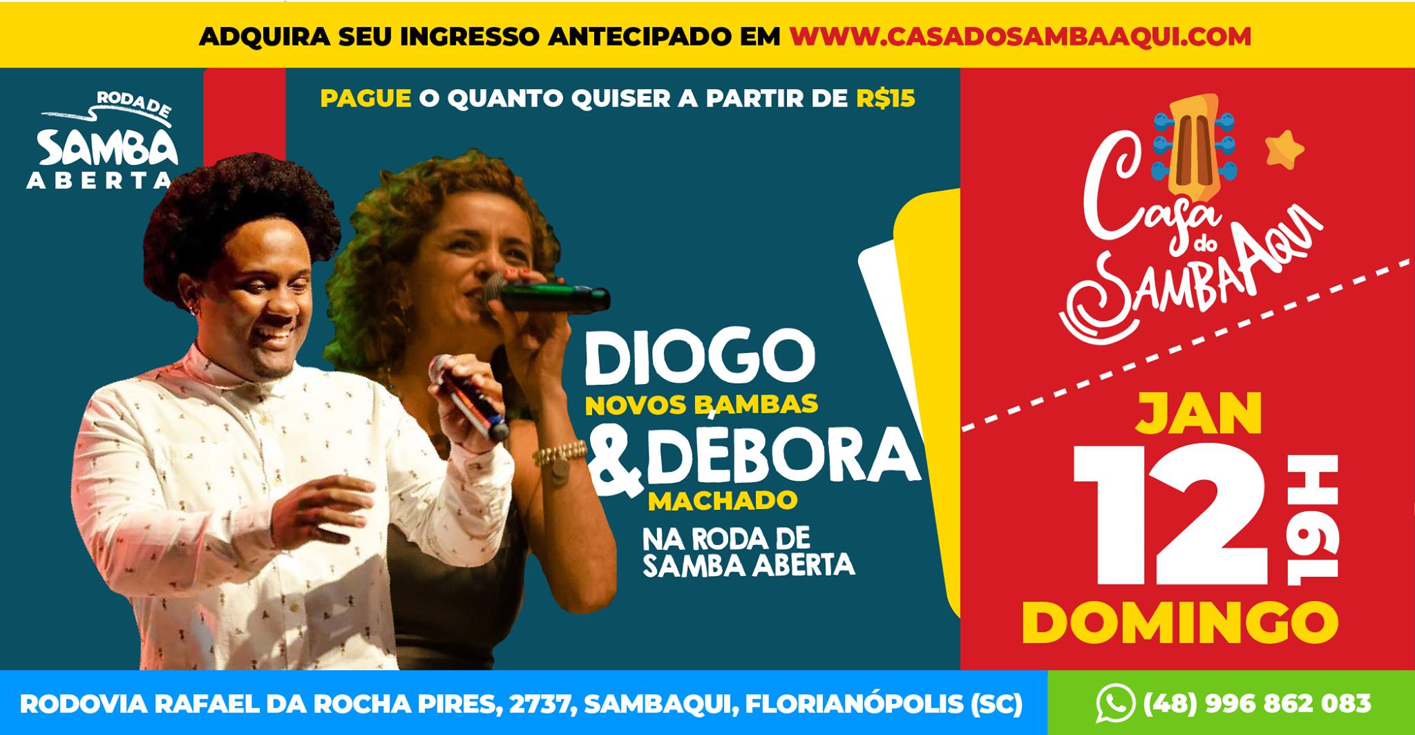 12.1 19h Diogo Novos Bambas & Débora Machado
