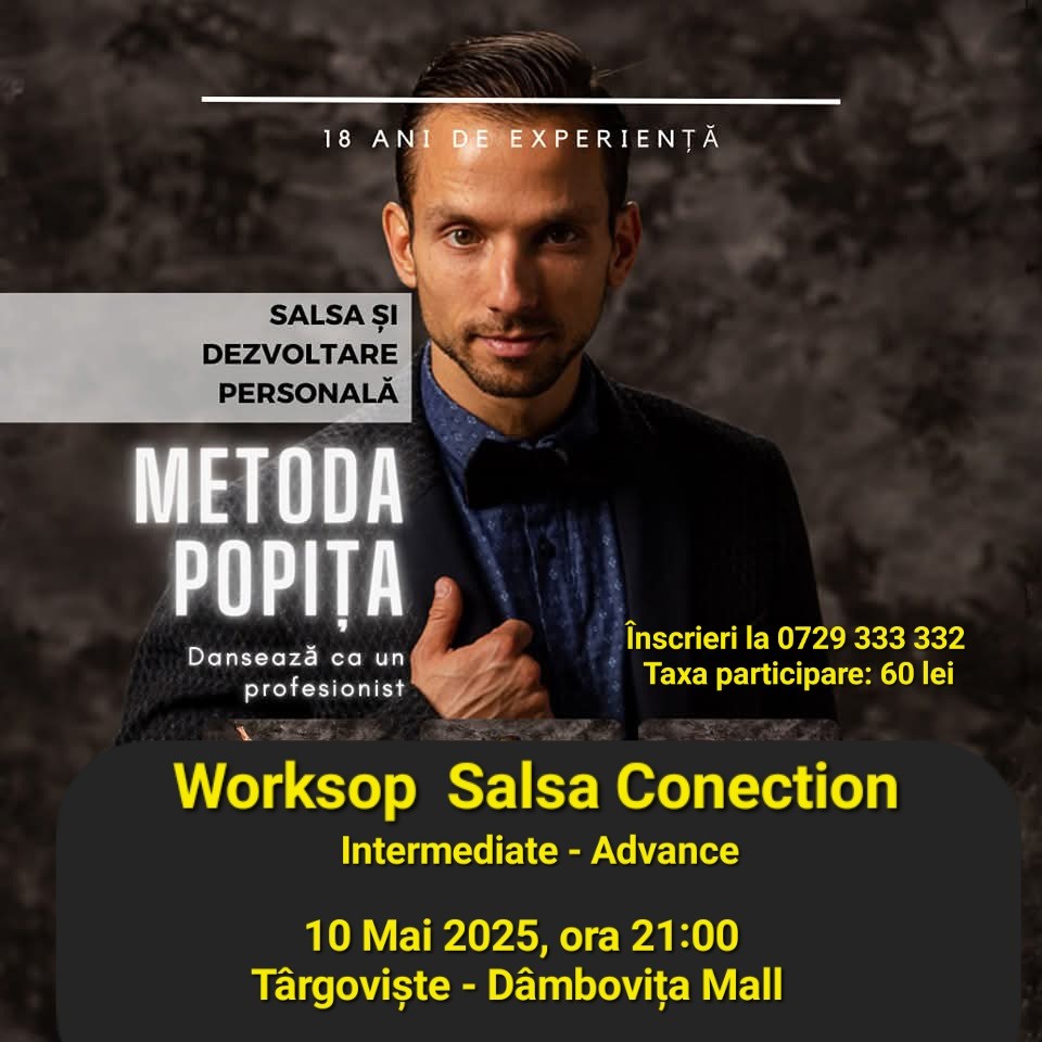 Workshop Adrian Popita - Salsa Conection - Intermediate - Advance - Târgoviște