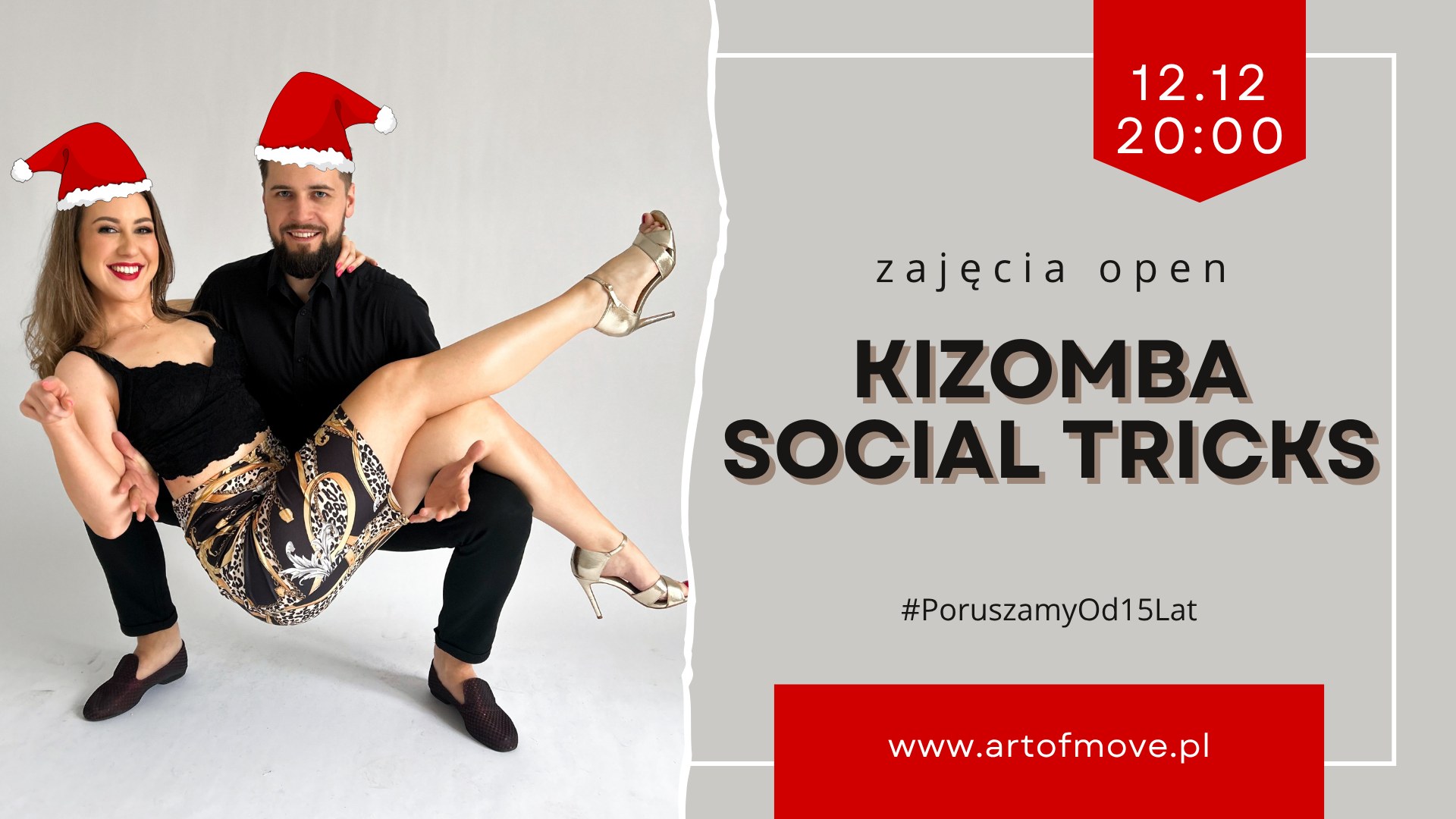 Kizomba Social Tricks - zajęcia open 12.12 Art of Move