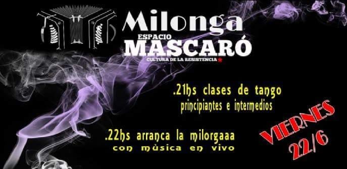 Milonga de la resistencia en Espacio Mascaró.