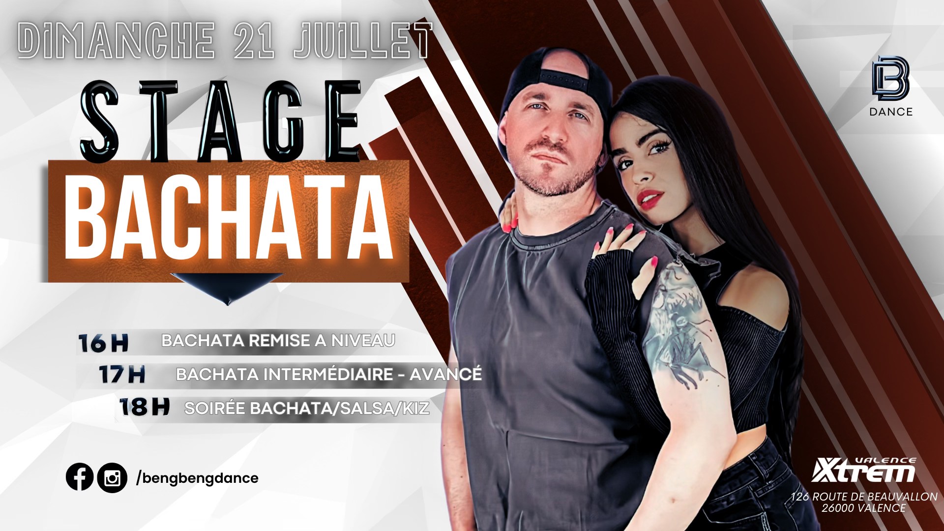 STAGE BACHATA - Summer Edition avec Morgan et Monique ร Valence