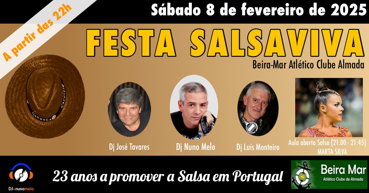 Festa Salsaviva - Sábado 8 de fevereiro 2025