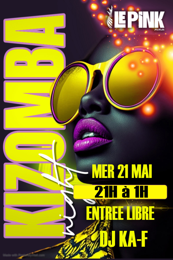 ⭐️Kizomba au Pinkananas⭐️MERCREDI 21 MAI DJ KA-F DE 21H à 1H