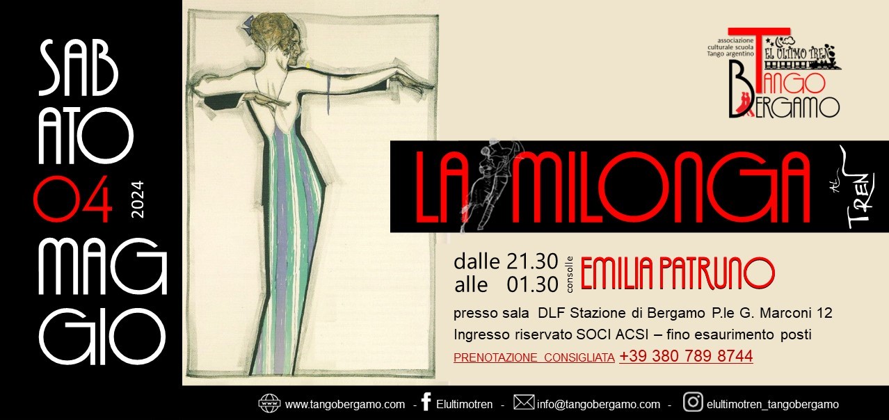 La Milonga del Tren! musicaliza Emilia Patruno!