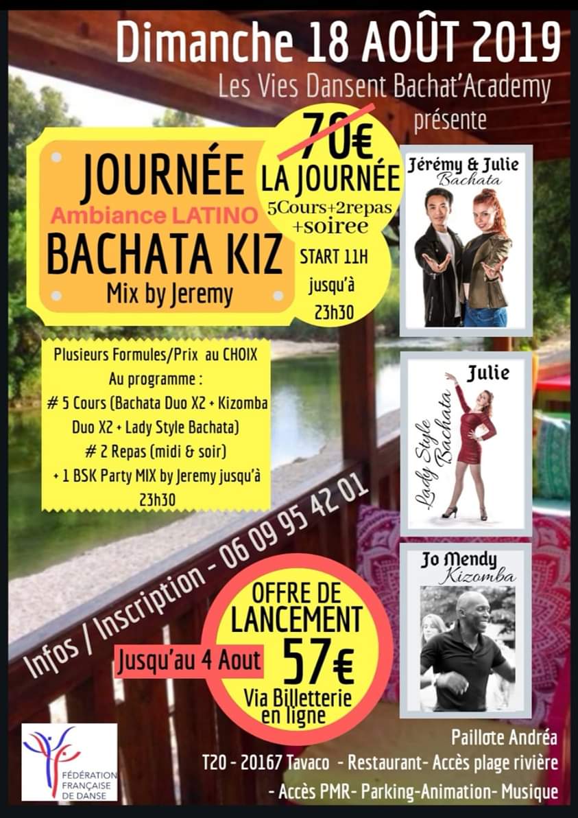 Journée BACHATA KIZ- Jérémy & Julie & Jo Mendy