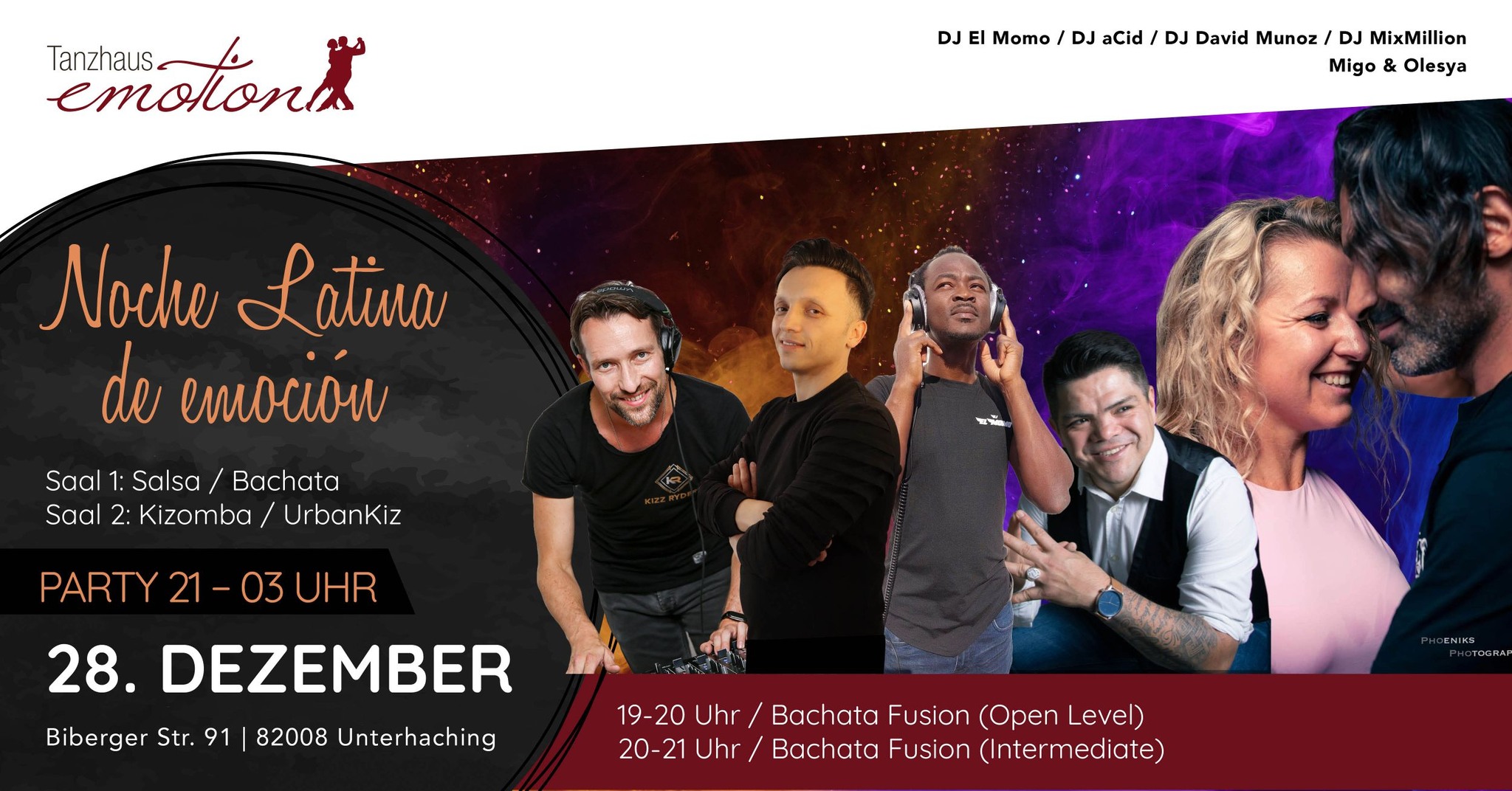 Noche Latina de emociรณn - Dezember