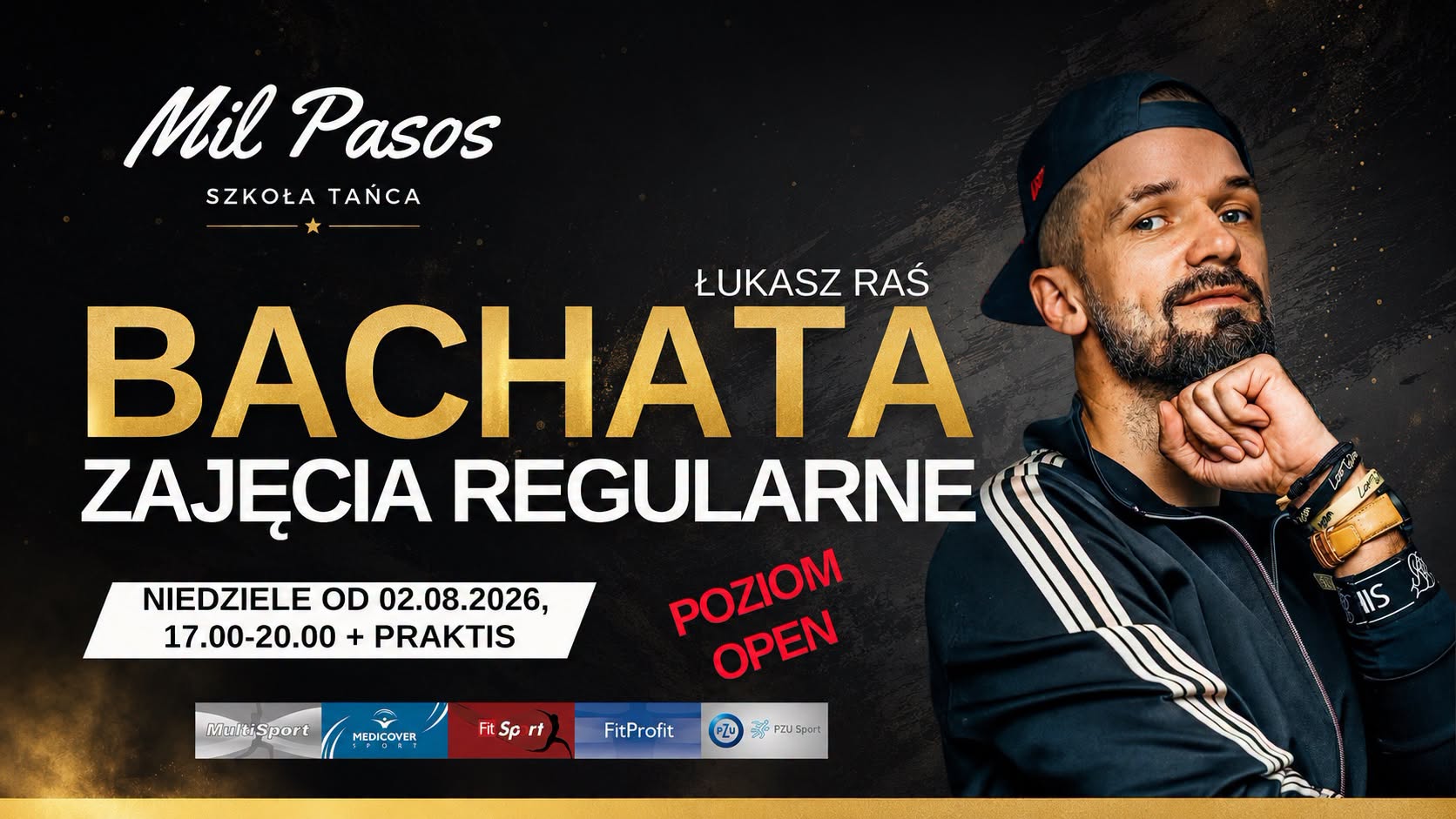 BACHATA poziom OPEN Z ŁUKASZEM - NIEDZIELE OD 2.08.26