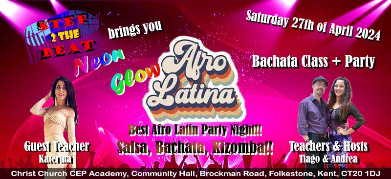 Afro Latina Neon Glow Party Night - April with Guest Teacher *KATERINA*