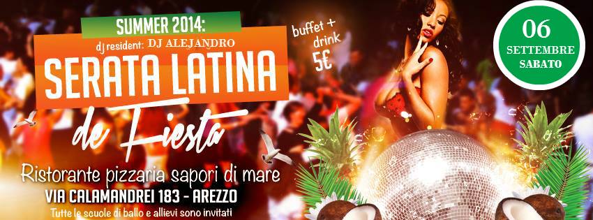 SERATA LATINA - SABATO 6 SETTEMBRE 2014 - RISTORANTE SAPORE DI MARE