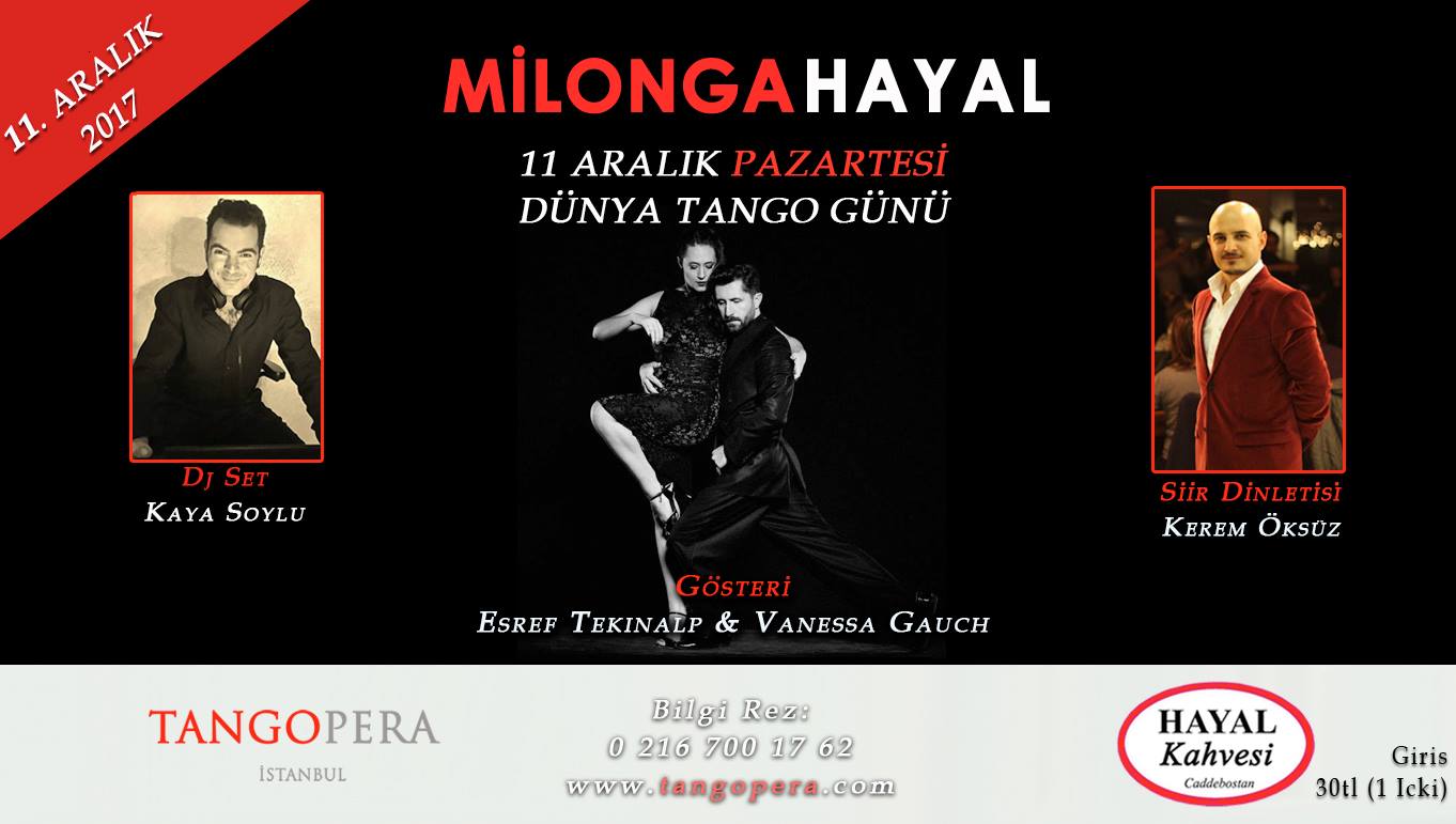 Milonga HAYAL Kahvesi Aralık 2017