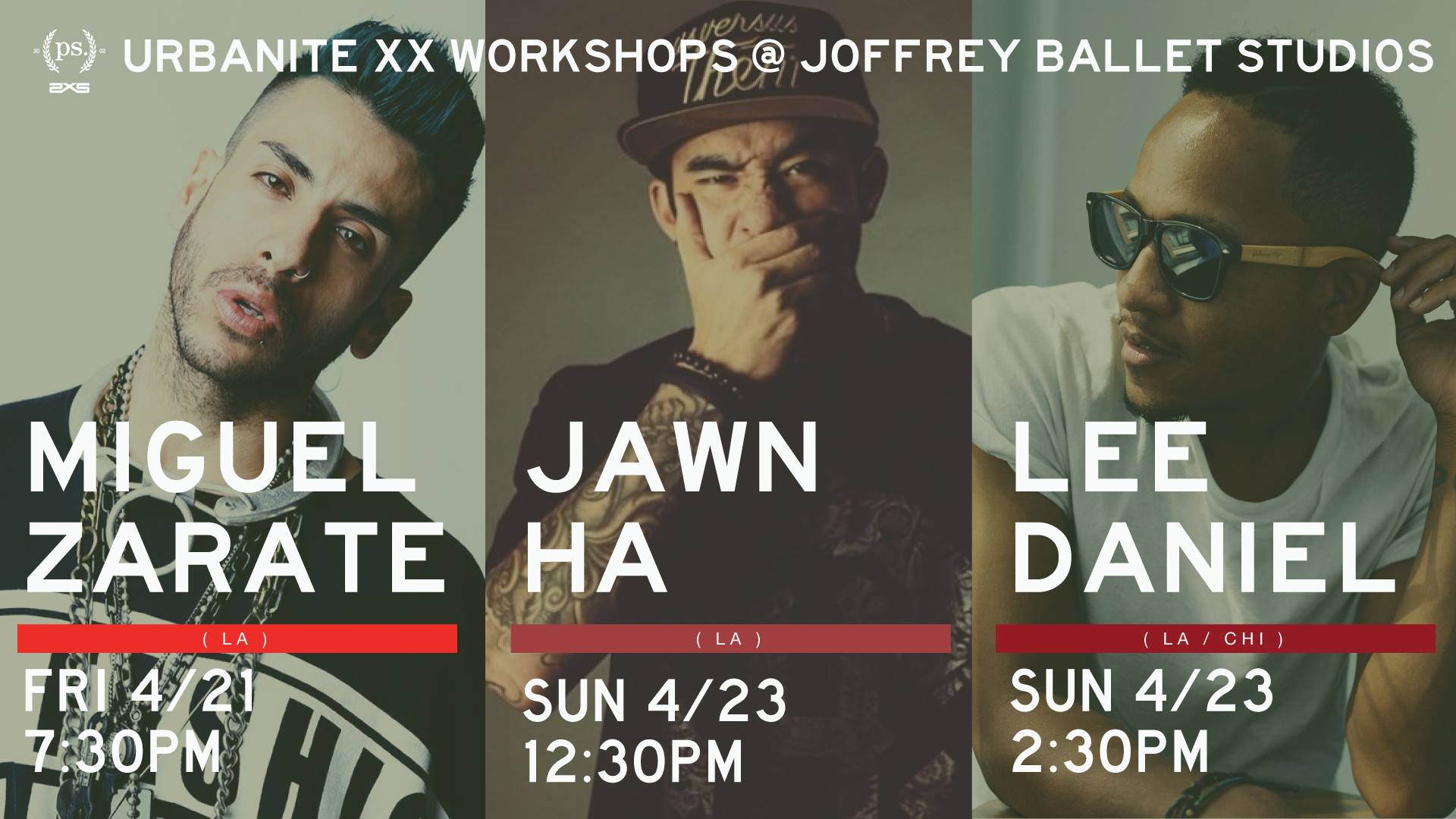 Urbanite XX Workshops: Miguel Zarate, Jawn Ha, Lee Daniel