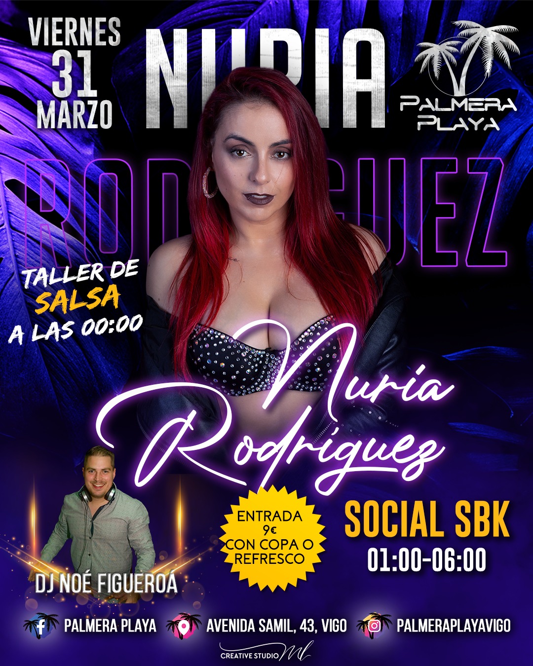 Nuria Rodríguez en Palmera Playa!