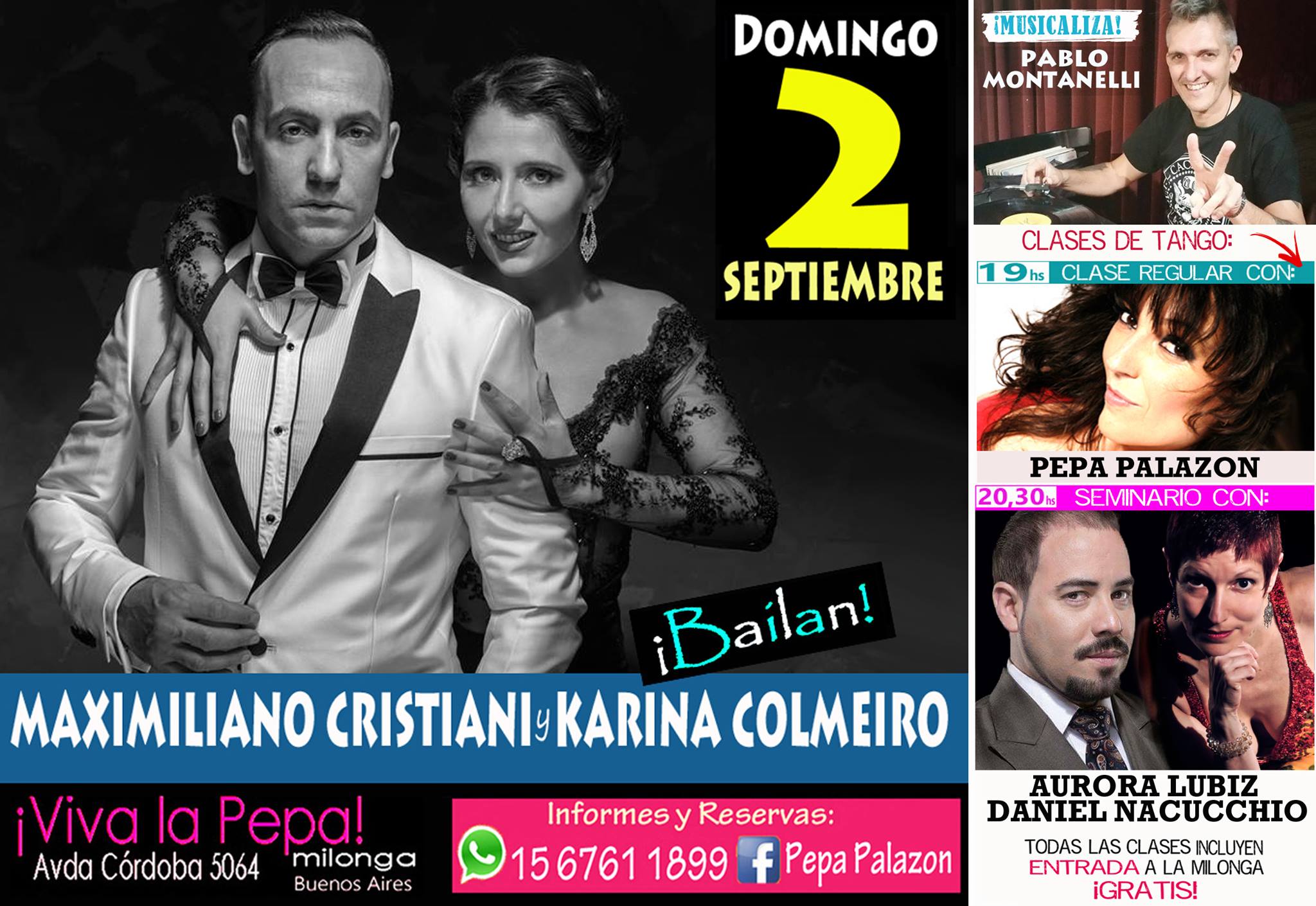 Este Domingo 2 9 bailan Maximiliano Cristiani y Karina Colmeiro!