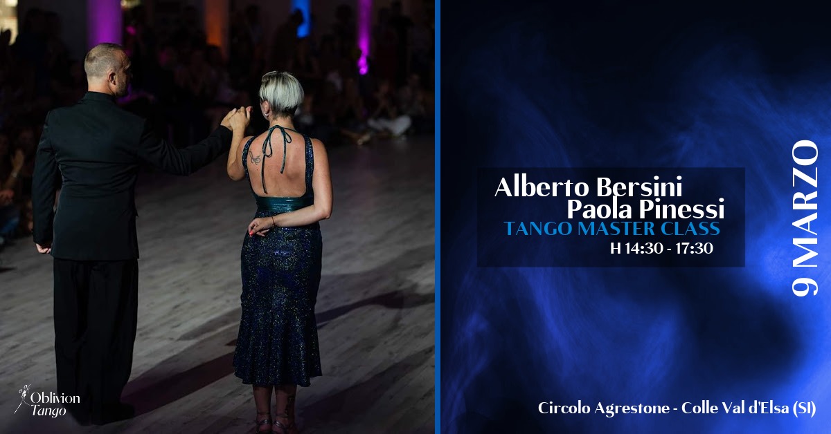 Domenica 9 marzo: Tango Master Class con Paola Pinessi&Alberto Bersini!
