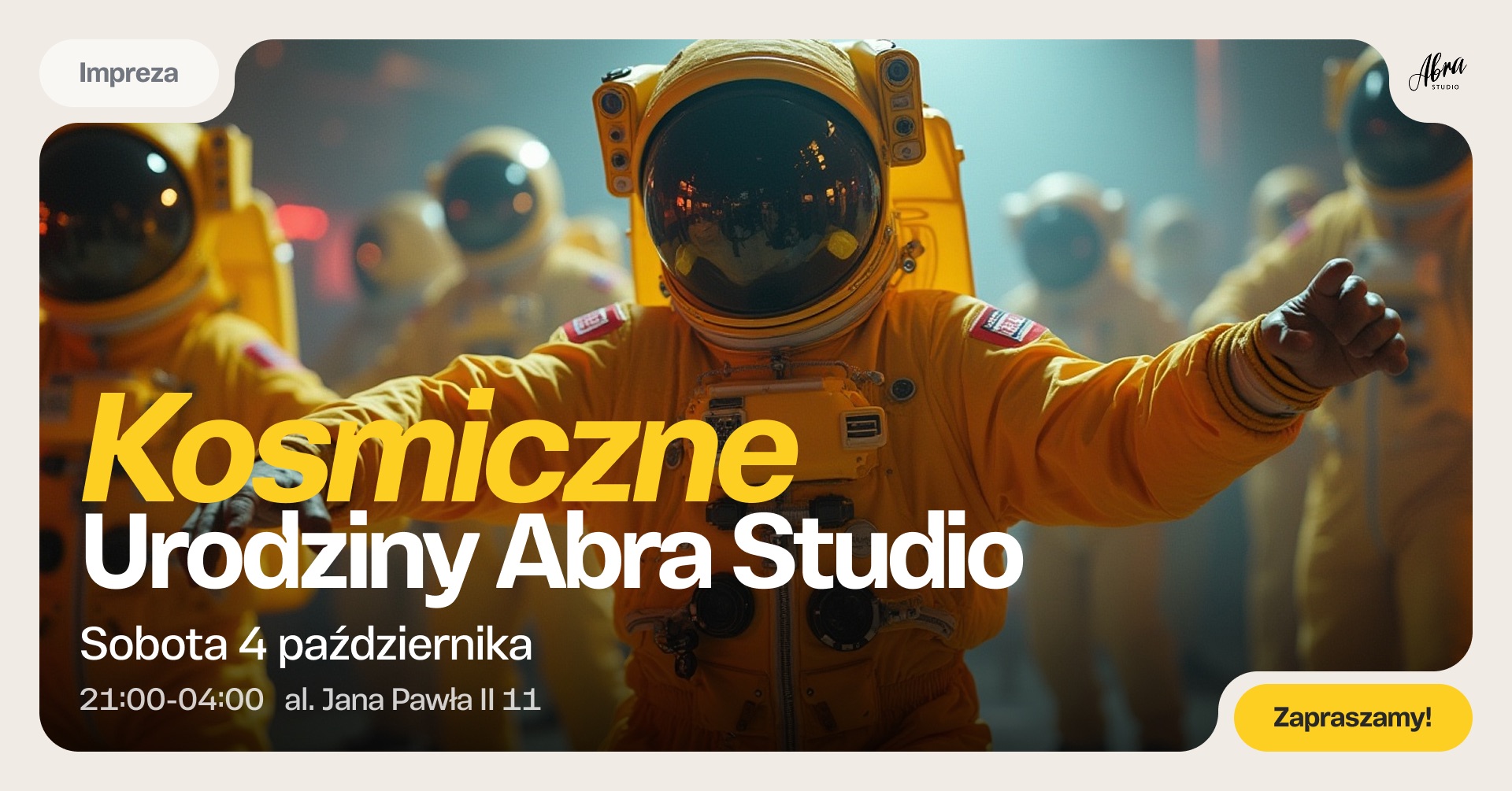 🥳 KOSMICZNE URODZINY ABRA STUDIO 🥳 bachata & kizomba & urban kiz & disco samba ✨