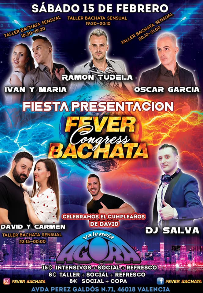 Fiesta Presentación Fever Bachata Congress(Agora Salsa Valencia)