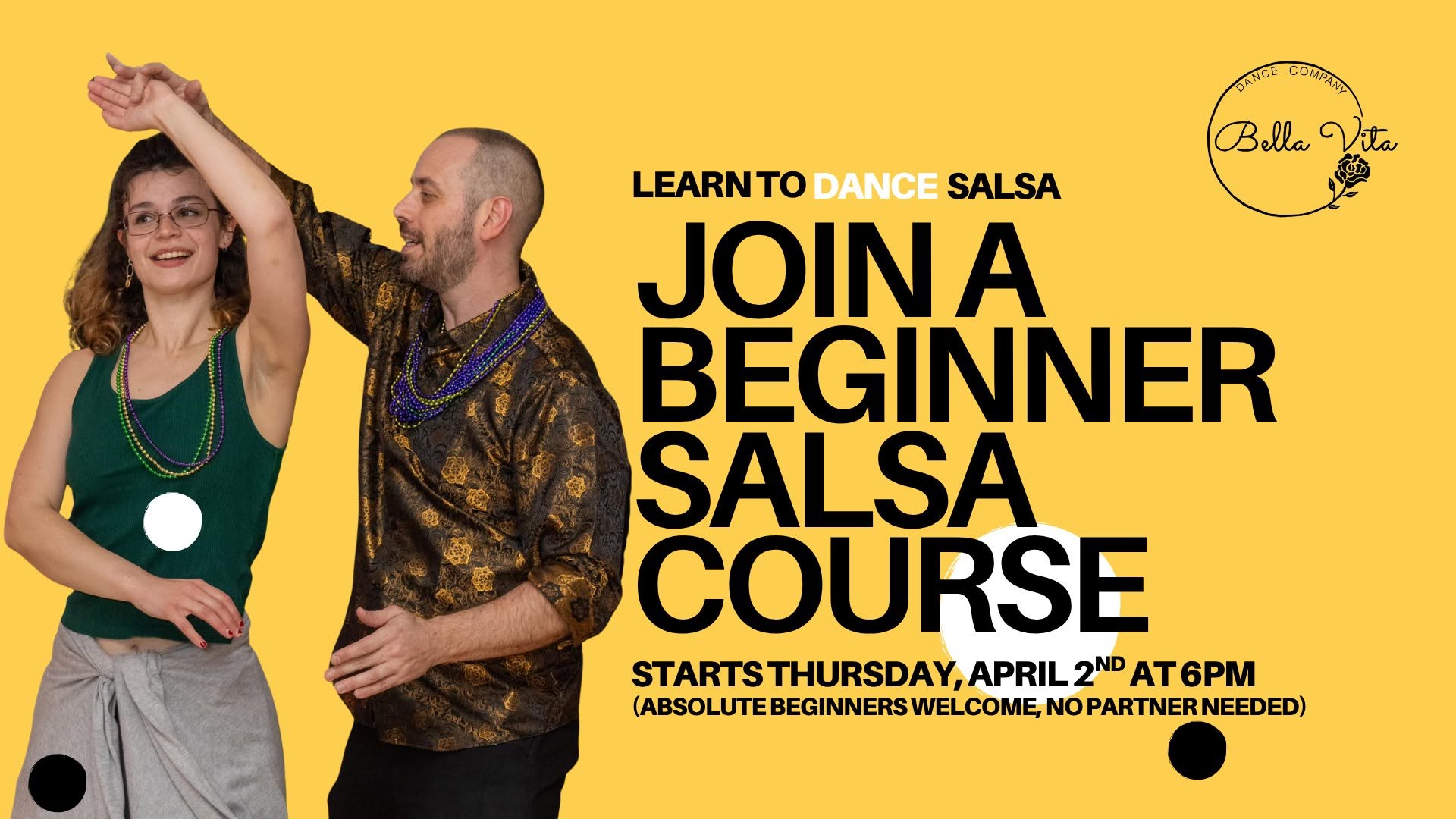 From Zero to Salsa Hero 💃 Beginner Salsa Program Starts April 2nd