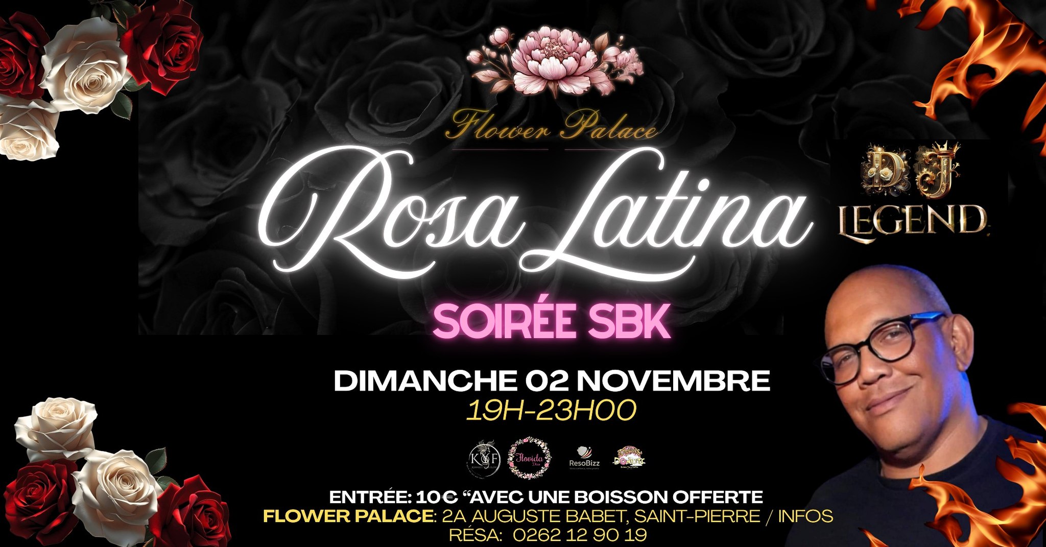 🌹🎧🔥 SOIRÉE ROSA LATINA - SBK 02 NOVEMBRE - FLOWER PALACE