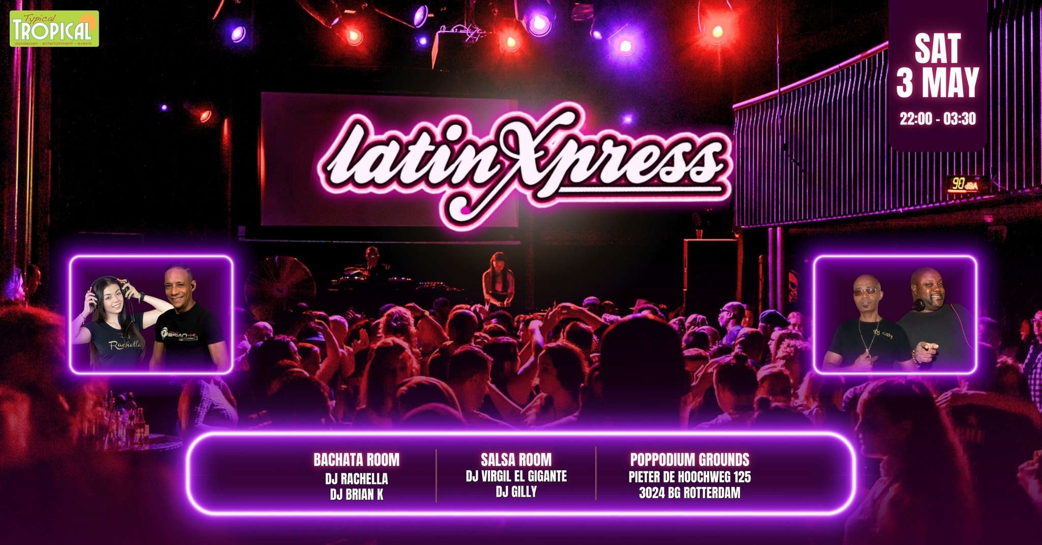 LatinXpress β’ The best of Salsa & Bachata β’ 2 rooms β’ Saturday May, 3